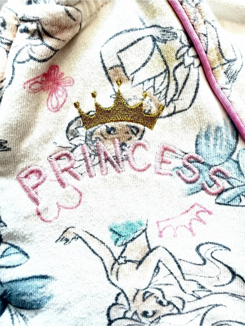 Girls Disney Princess full zip Hoodie